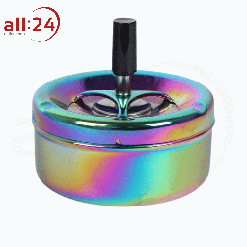 Aschenbecher Drehascher Rainbow Glänzend 11 cm ⌀ 