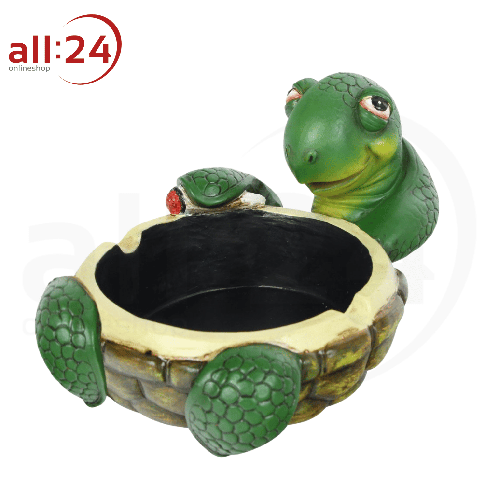 Aschenbecher Keramik "Turtle" Schildkröte 10,4 cm Ø 