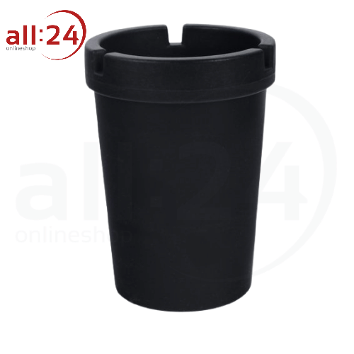 Aschenbecher fürs Auto Ascher schwarz 8 cm Ø 