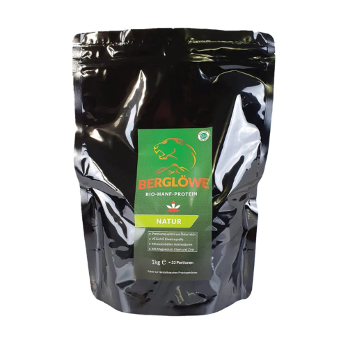 Berglöwe Bio Hanfprotein Natur Vegan, 400g-1kg 1000g