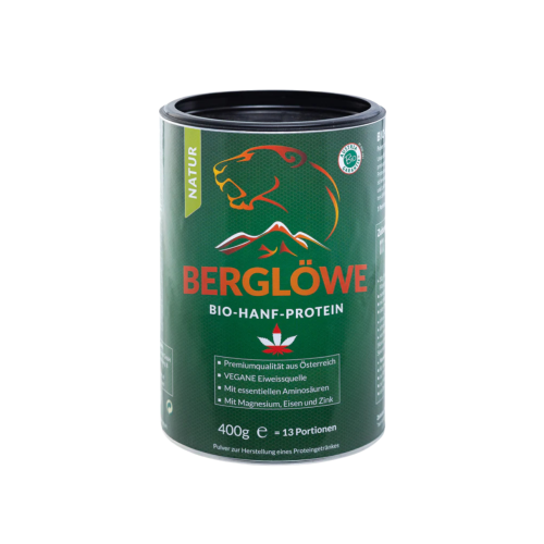 Berglöwe Bio Hanfprotein Natur Vegan, 400g-1kg 