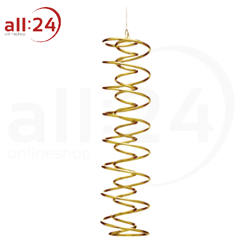 Feng Shui DNS-Spirale aus Messing, 25 cm hoch - Harmonisierendes Windspiel 