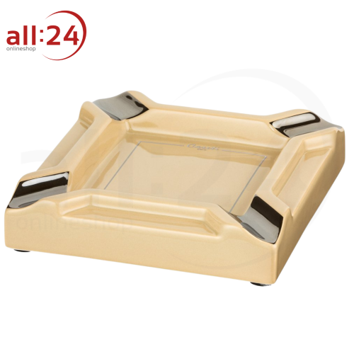 Aschenbecher Zigarrenascher Caseti Keramik Beige 