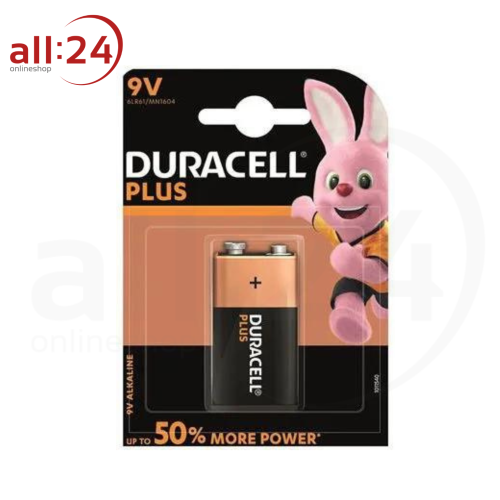 Duracell Plus Flachbatterie 9V Long LASTING 