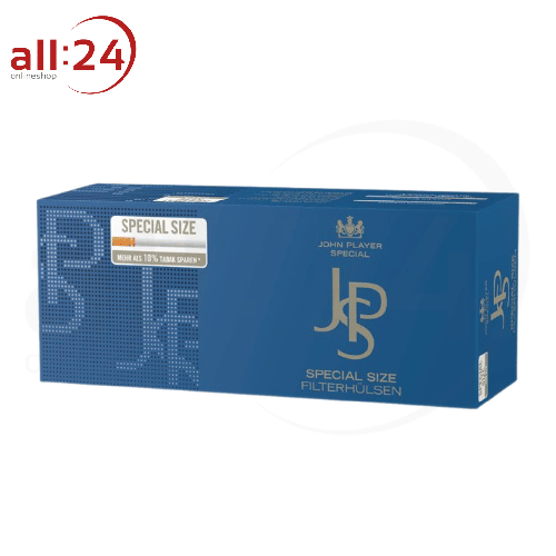 JPS Filterhülsen Blue Special Size - Packung mit 250 Stück 