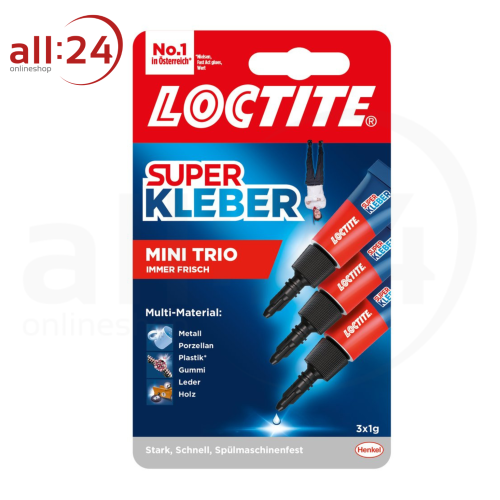Loctite Superkleber Sekundenkleber MiniTrio Original 