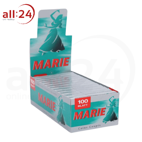 BOX MARIE Klassisch Original Zigarettenpapier - 25 Stück á 100 Blatt 