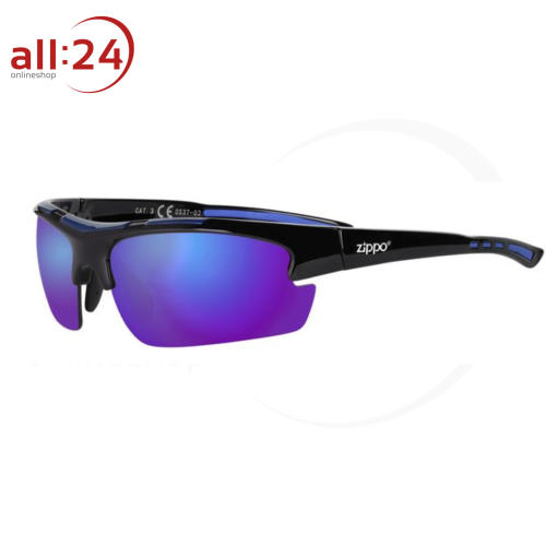Zippo Sonnenbrille Sunglasses Linea Sportiva Blau-Schwarz OS37-02 