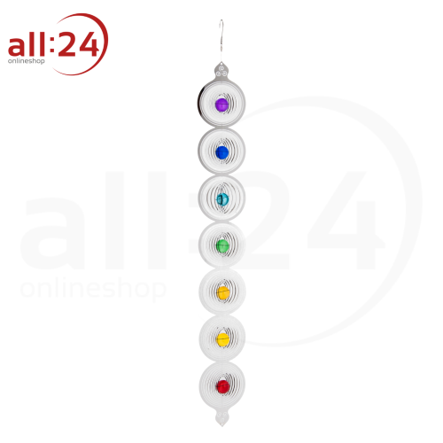 Chakra Mobile 76 cm Edelstahl Windspiel 