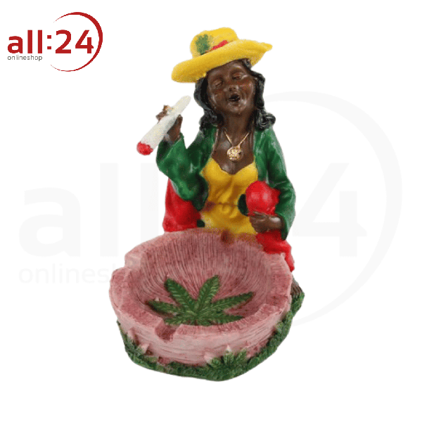 Aschenbecher Hartz Rasta Frau 13 cm 