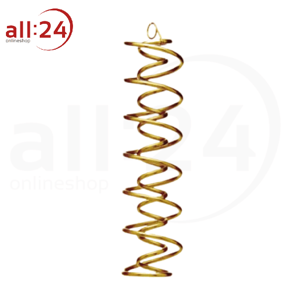 Feng Shui DNS-Spirale aus Messing, 21 cm hoch - Harmonisierendes Windspiel 