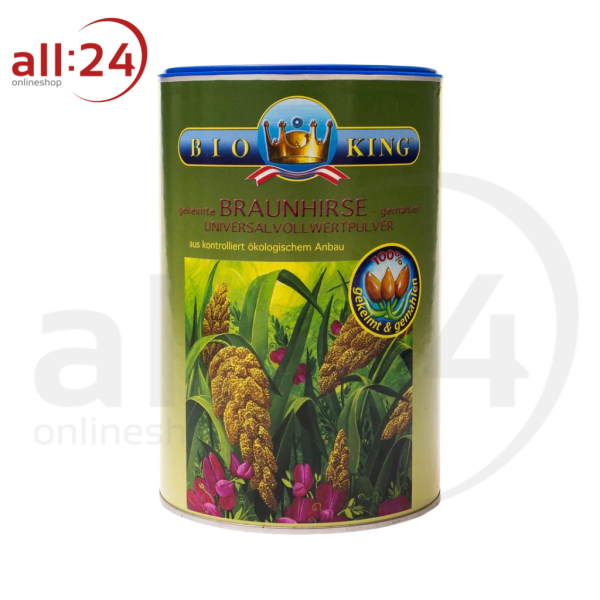 BioKing Bio Braunhirse 100% Gekeimt, Vollwertpulver 500g