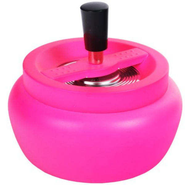 Aschenbecher Drehascher Bauchig Neonpink 13 cm ⌀ 