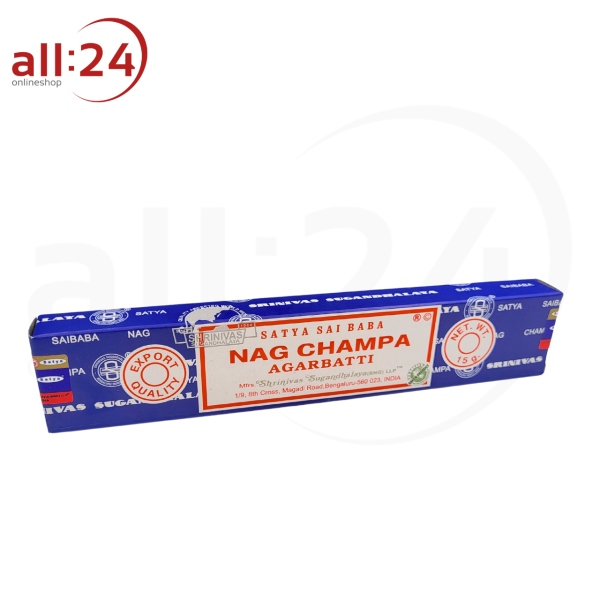 Goloka Nag Champa Räucherstäbchen Blau 15g 