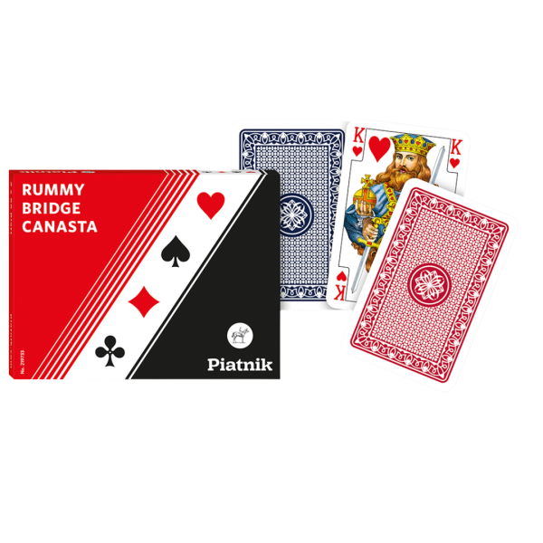 Piatnik Rummy Bridge Canasta Spielkarten 2x55 Blatt 