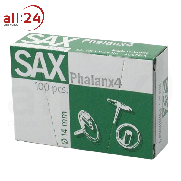 SAX Reißnägel Phalanax 4, 100 Stück Ø 14mm 