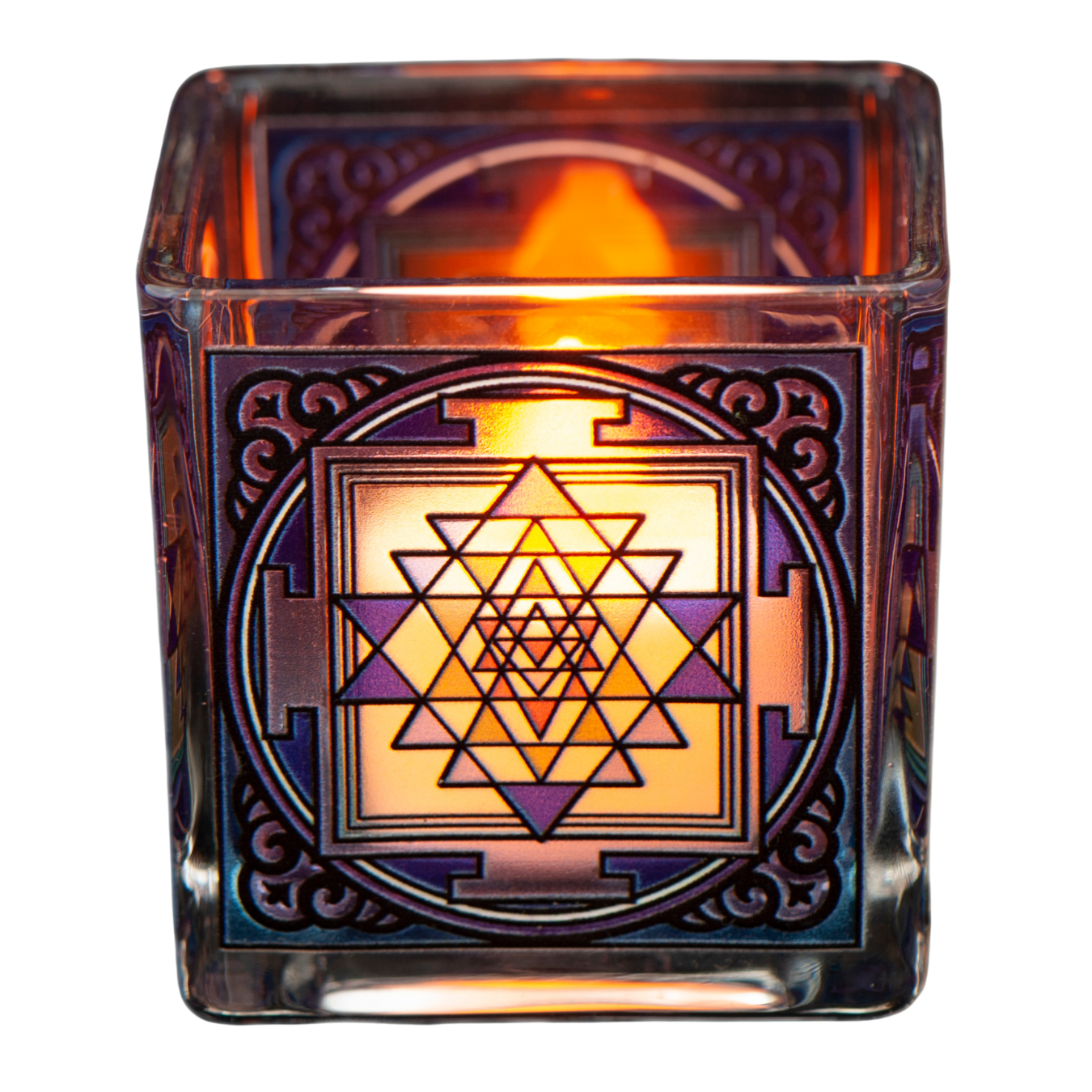 Berk Teelichtglas Shri Yantra 