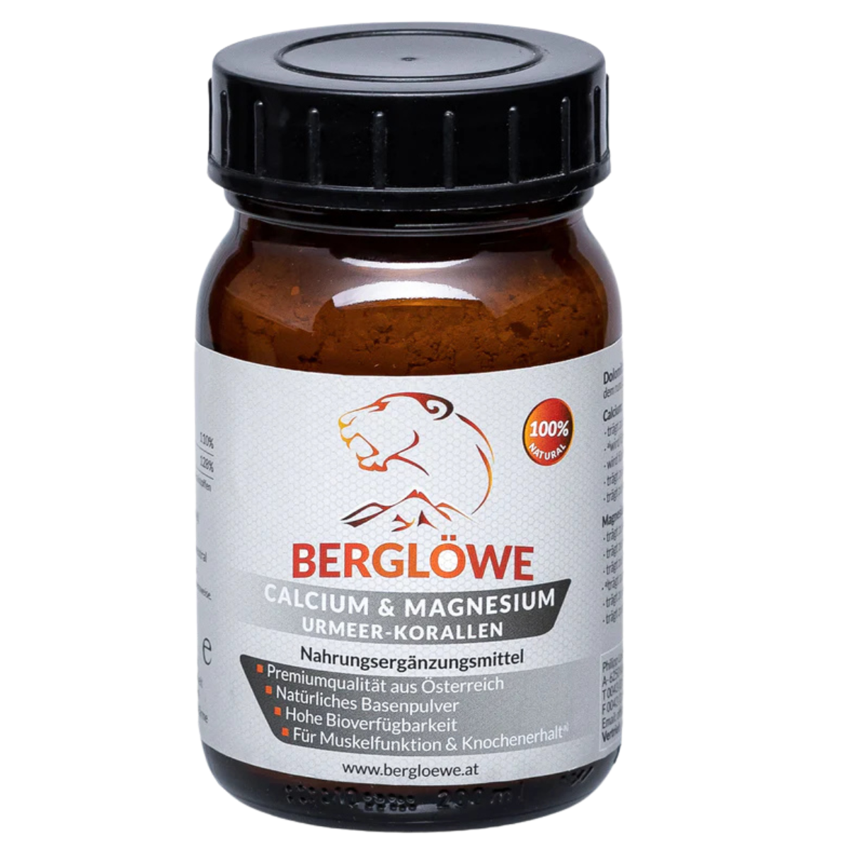 Berglöwe Calcium & Magnesium aus Urmeer-Korallen 