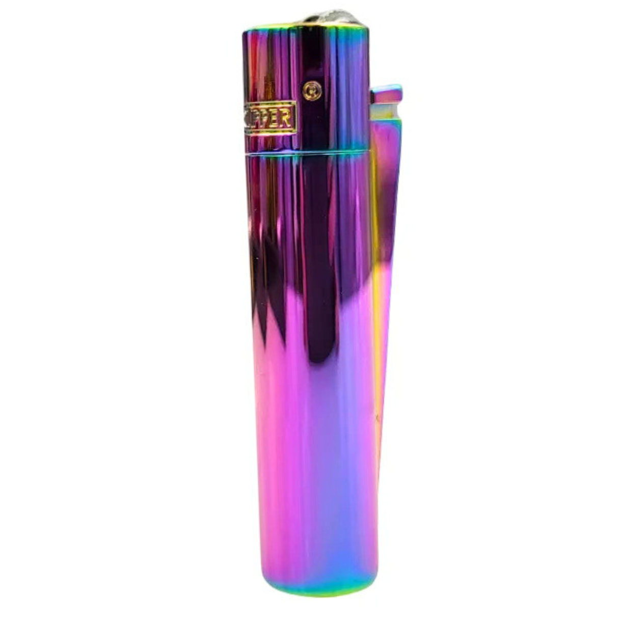 Clipper Metall Groß - Elegantes Icy Rainbow Feuerzeug 