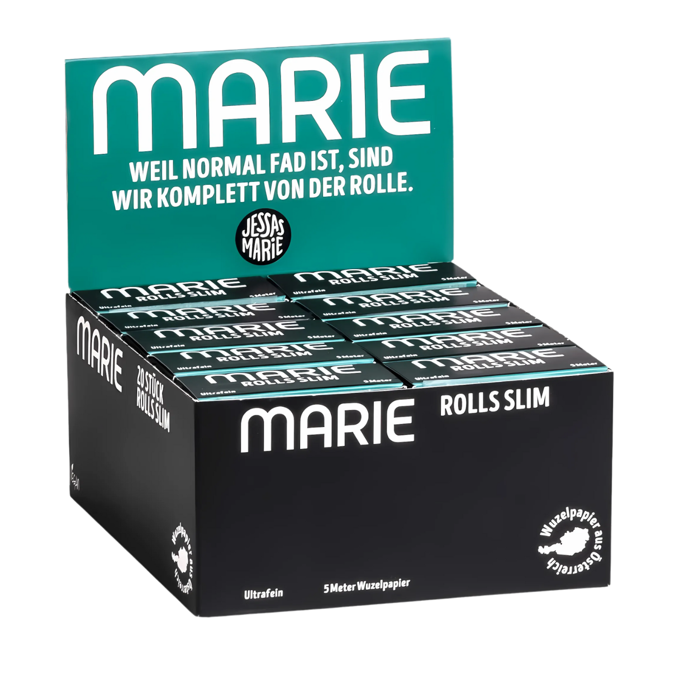 BOX MARIE Rolls Ultrafine Slim Zigarettenpapier - 20 Stück 