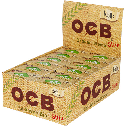 BOX OCB Organic Hemp Rolls Zigarettenpapier aus Hanf - 24 Stück 