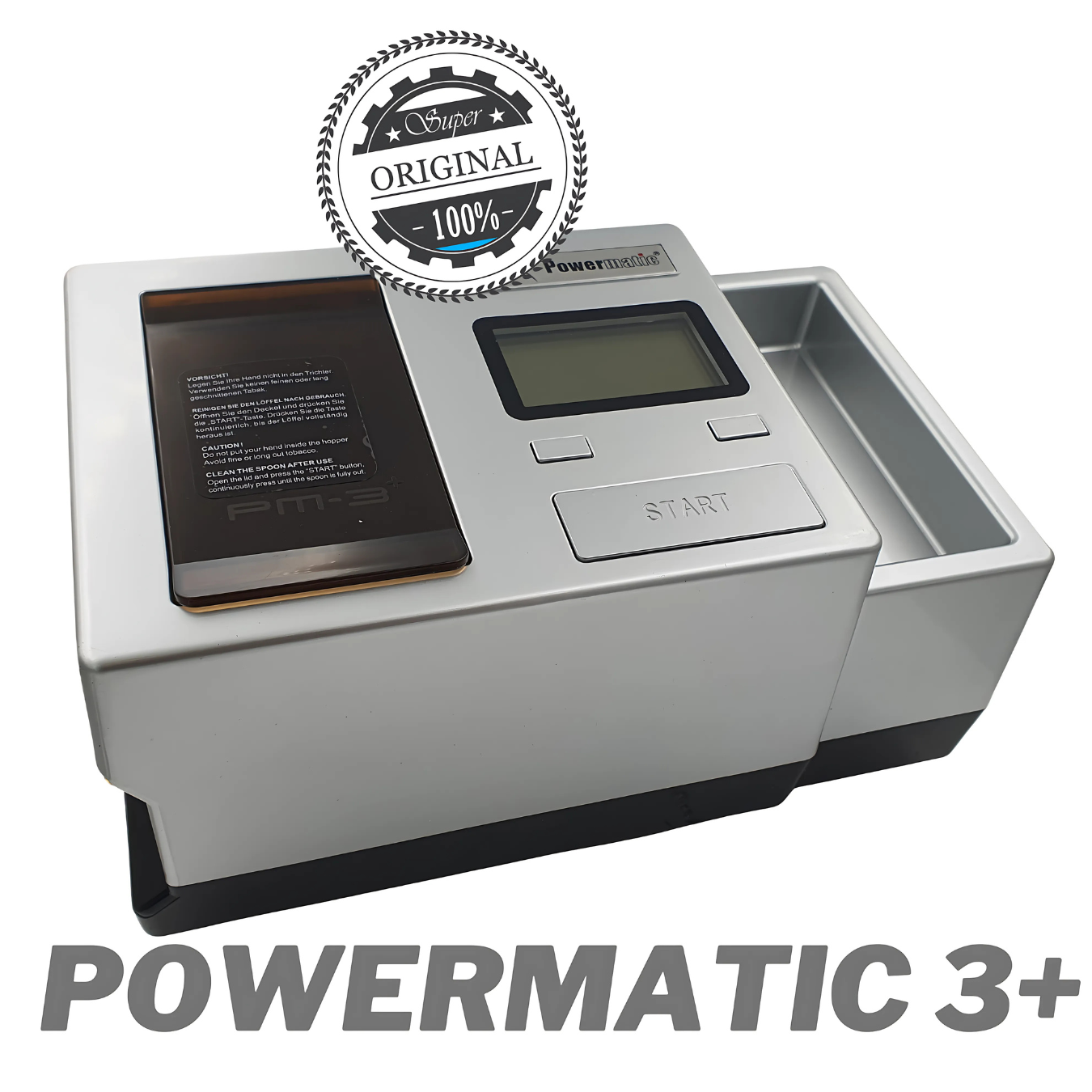 Powermatic 3 + Plus Silber elektrische Stopfmaschine 