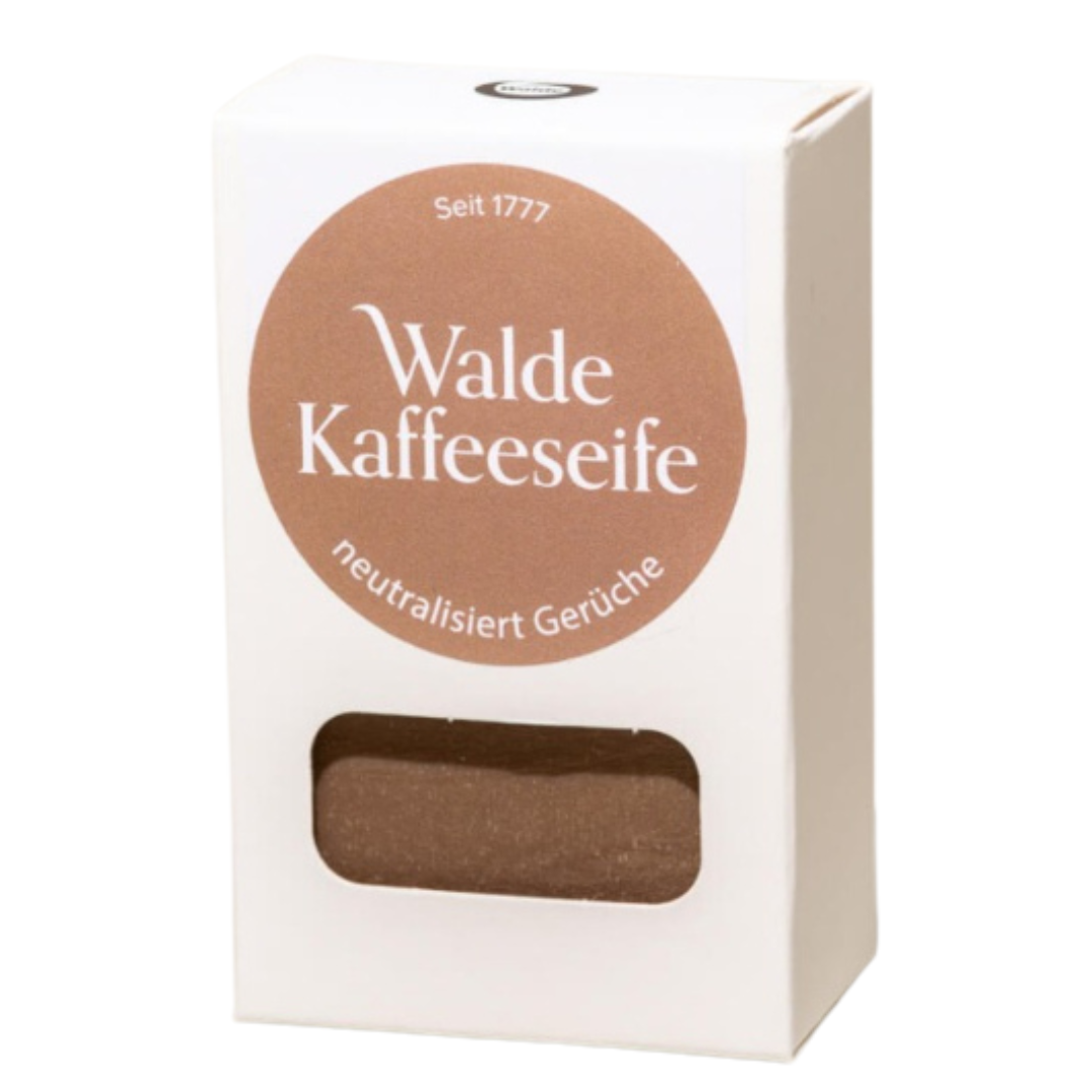 WALDE Seifenstück handgeschöpft - Kaffee, 100g 