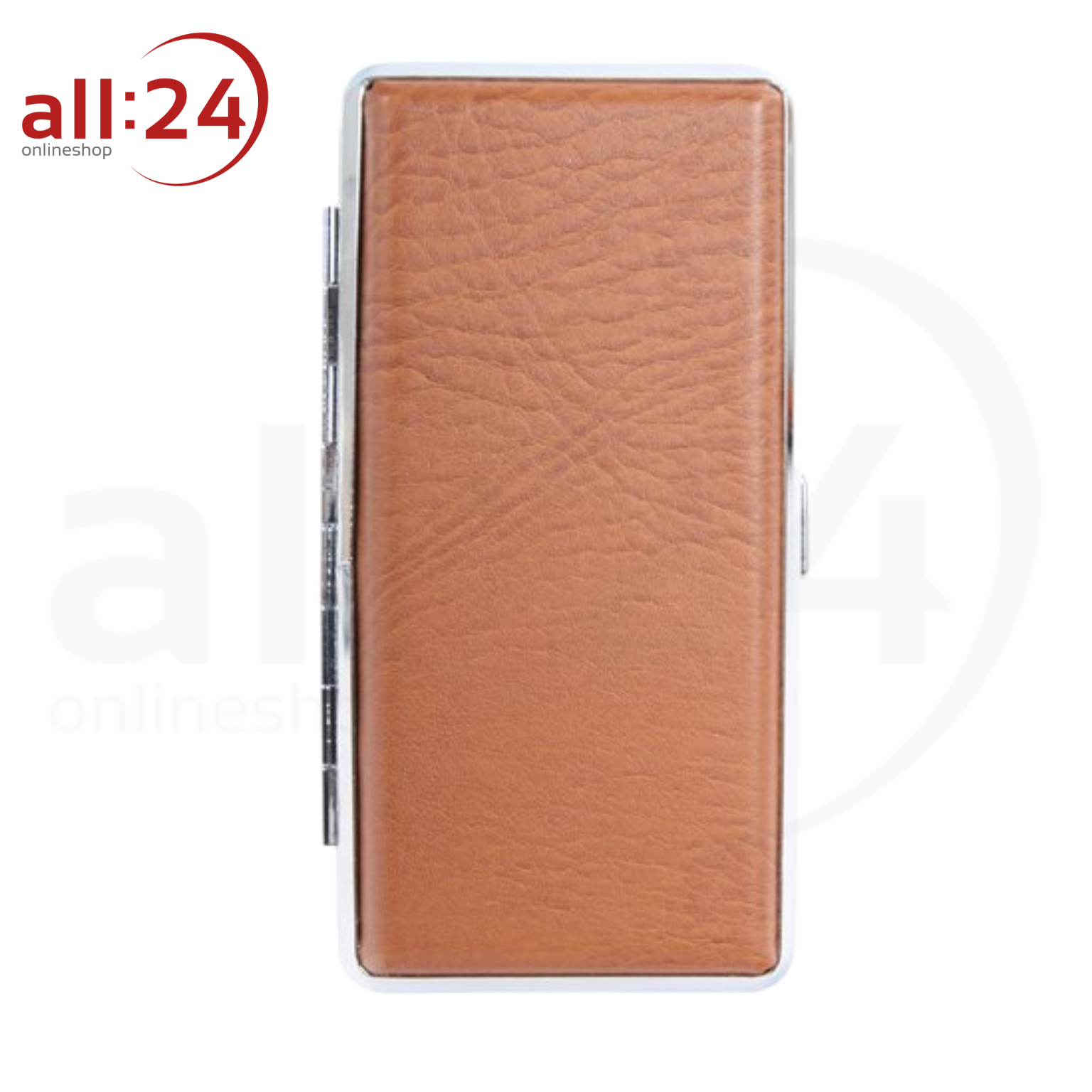 Zigaretten Etui PVC Cognac - Für Long Size Zigaretten 