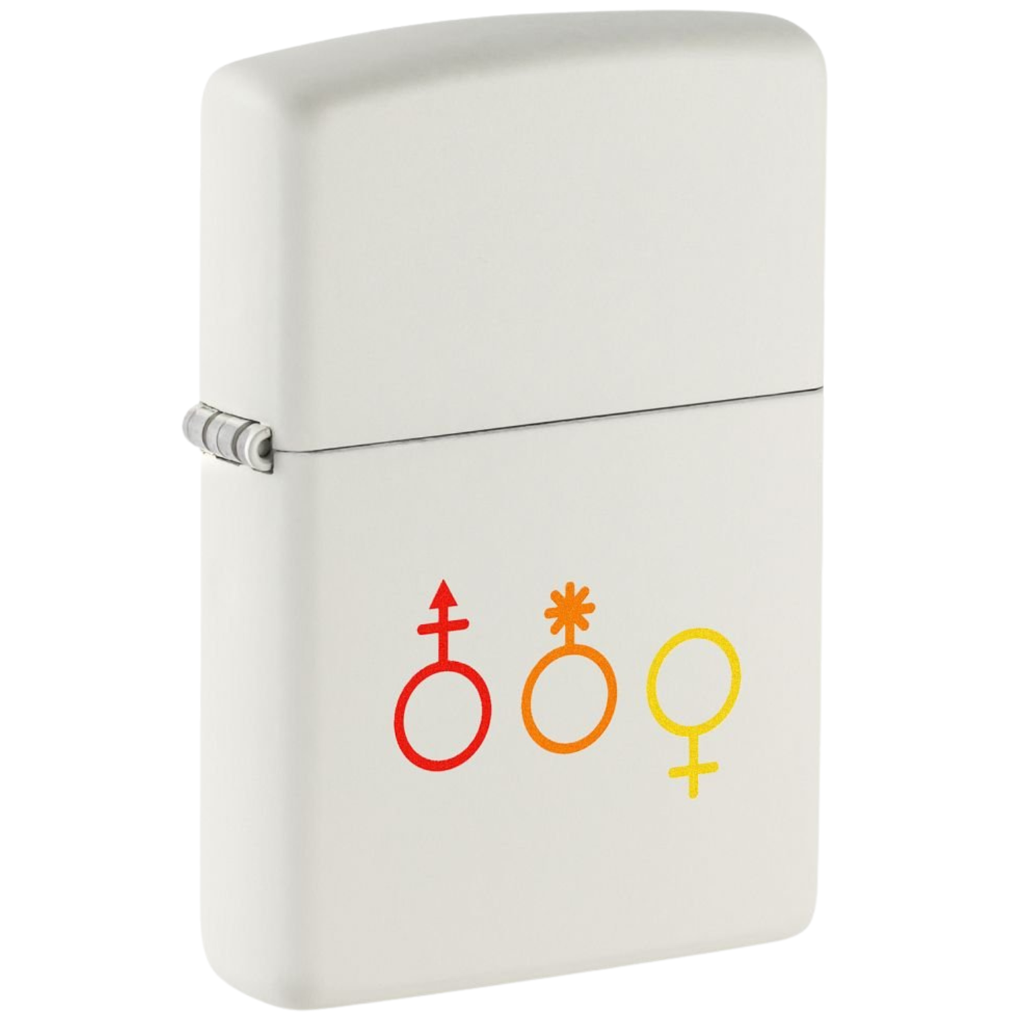 Zippo Feuerzeug Classic LGTBQ+ White Matte 