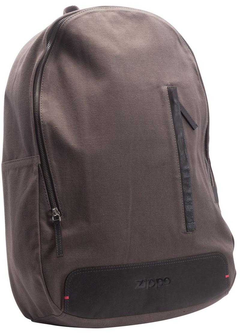 Zippo Leder Leinen Rucksack 