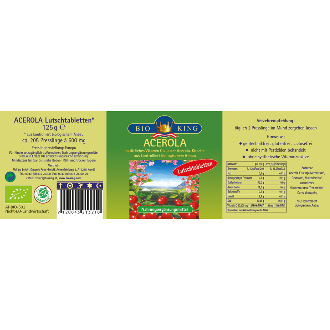 BioKing Bio Acerola Lutschtabletten 