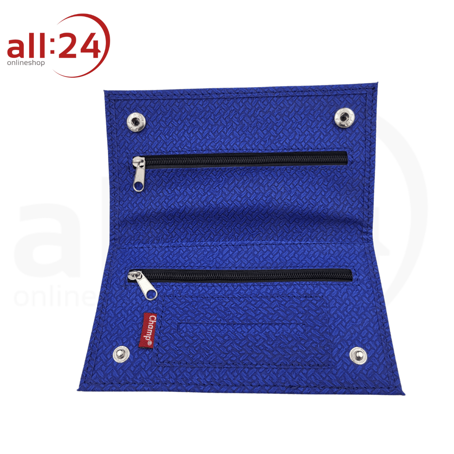 Champ Tabaktasche PVC Marineblau mit Druckknöpfen 