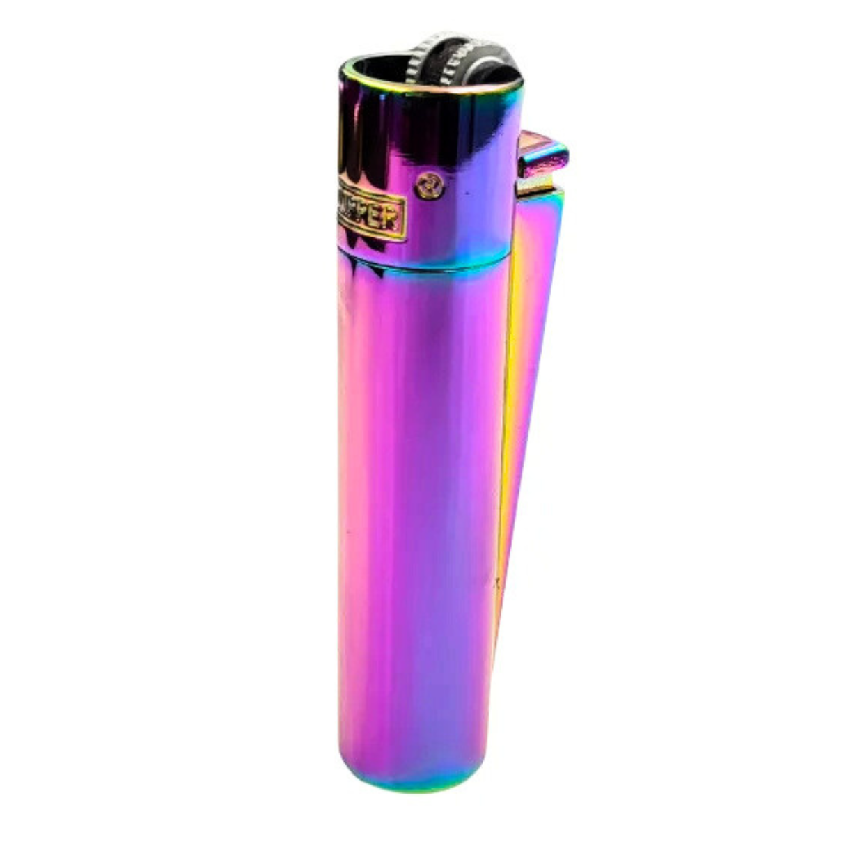 Clipper Metall Groß - Elegantes Icy Rainbow Feuerzeug 