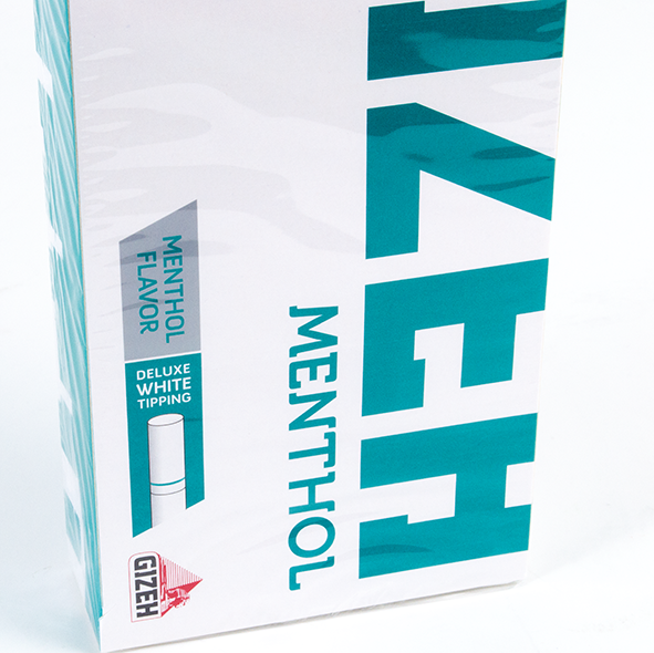 GIZEH Menthol Tip Hülsen - 10.000 Stück in 100 praktischen Packungen à 100 