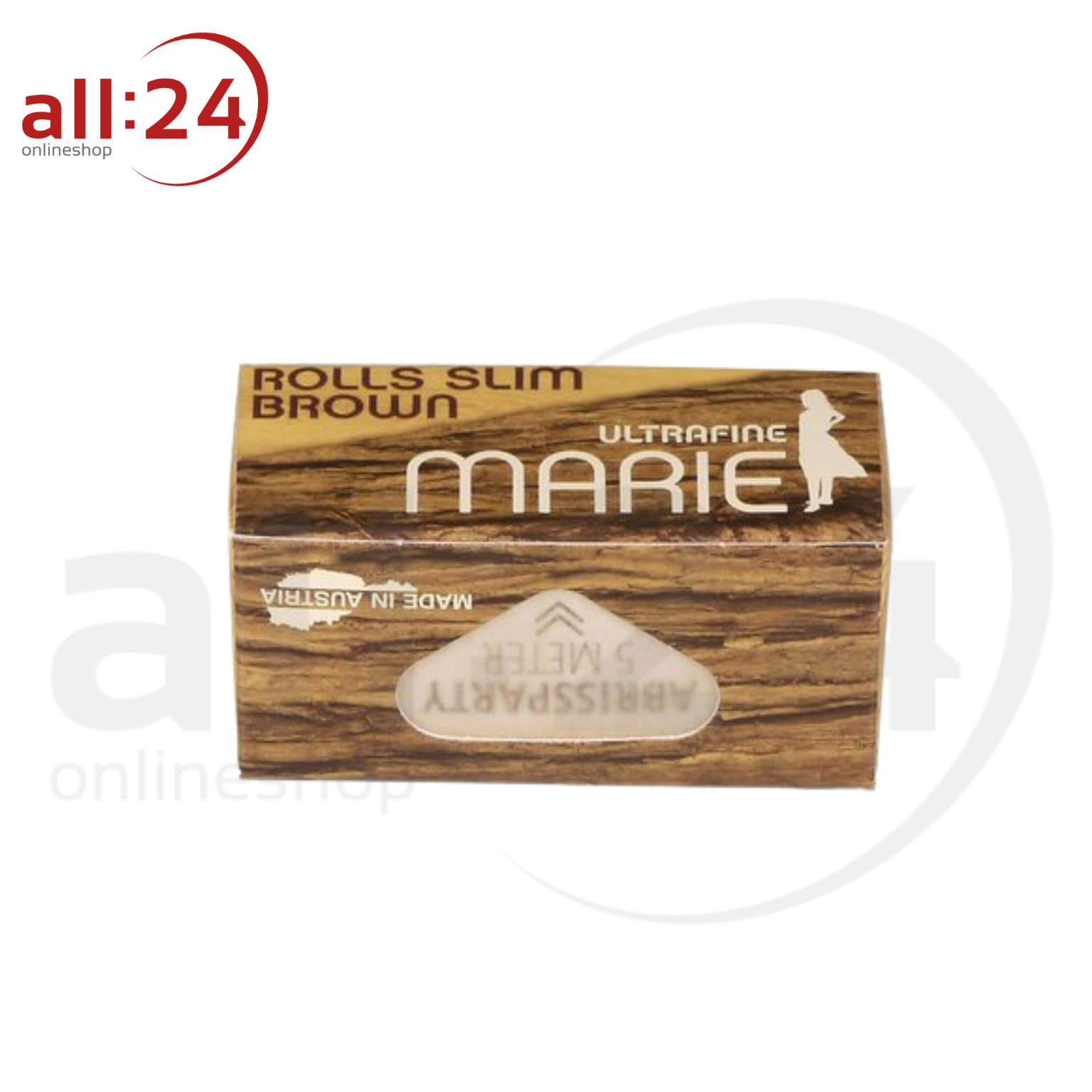 MARIE Rolls Brown Slim Zigarettenpapier - 20er Karton 