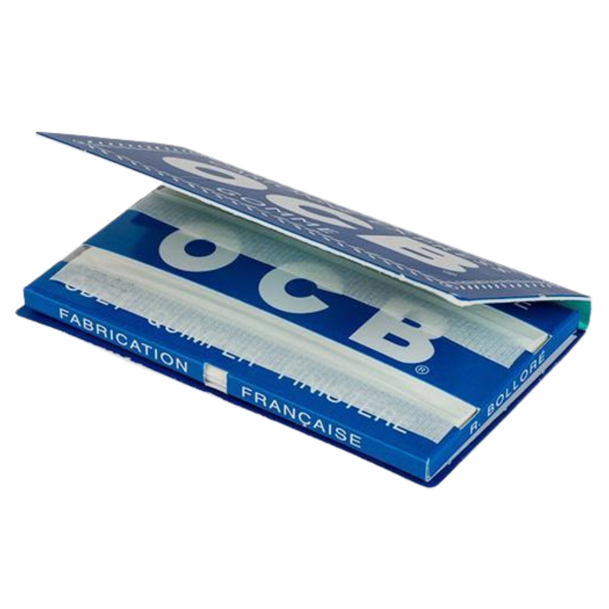 BOX OCB Blau Doppelt Zigarettenpapier mit Gummizug Kurz 25 Heftchen 100 Blatt 