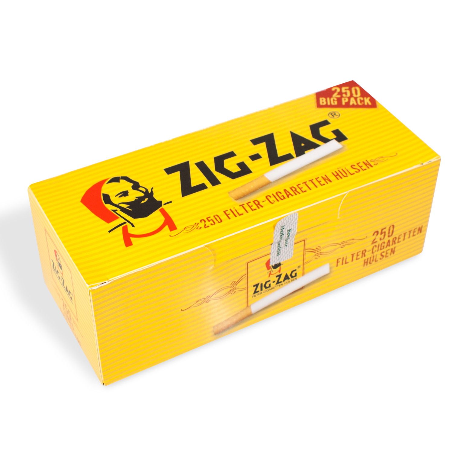Zig Zag Hülsen - Packung mit 250 Stück 