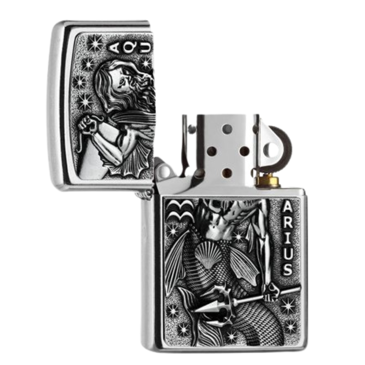 Zippo Feuerzeug Classic Tierkreiszeichen Aquarius Sternzeichen Wassermann 