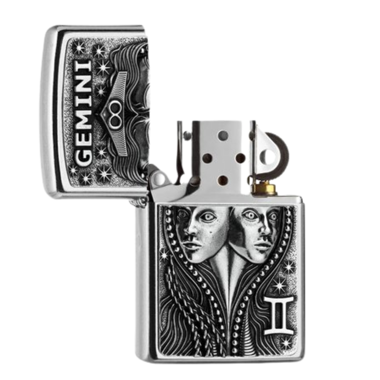 Zippo Feuerzeug Classic Tierkreiszeichen Gemini Sternzeichen Zwillinge 