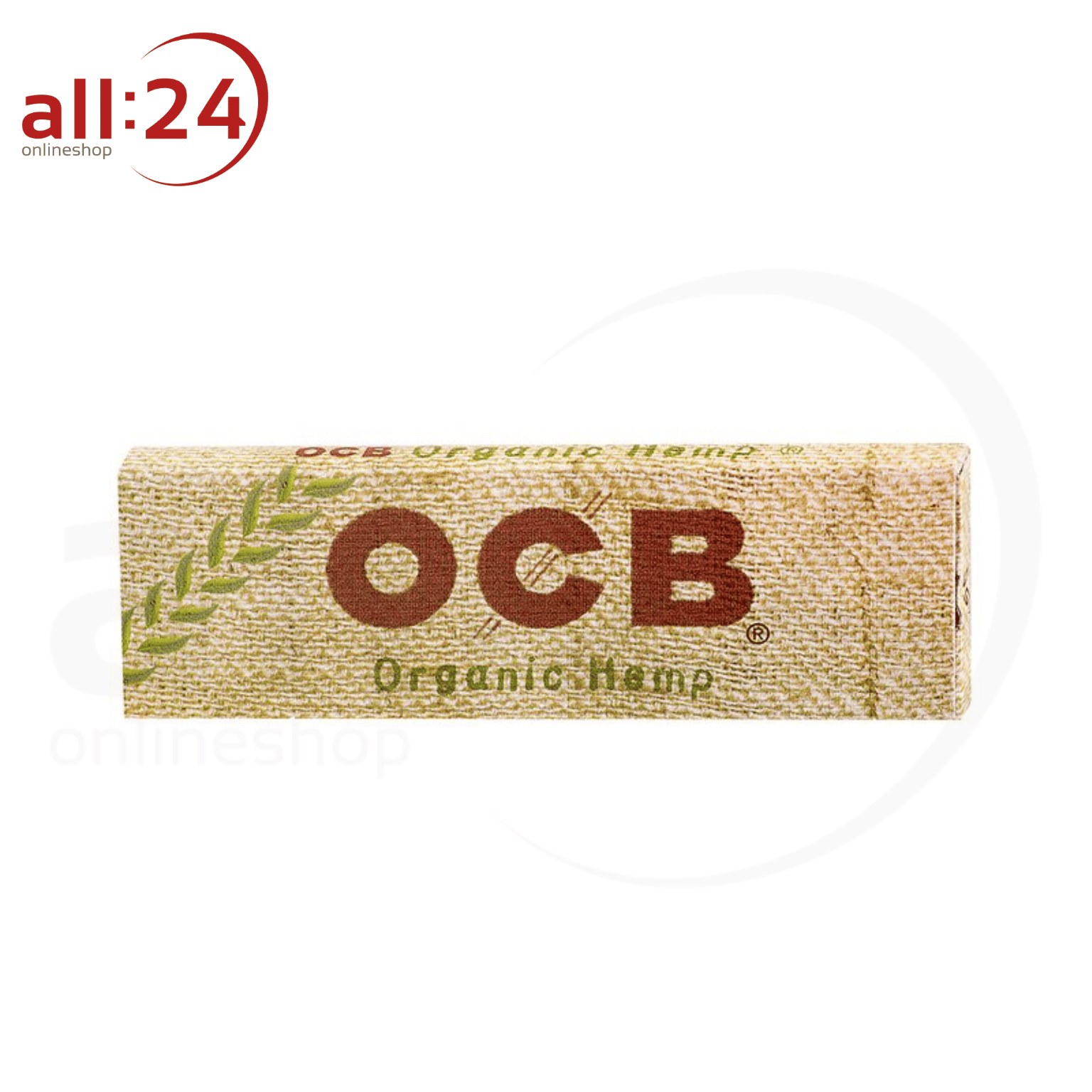 BOX OCB Organic Hemp Kurz Zigarettenpapier, 50 Stück 