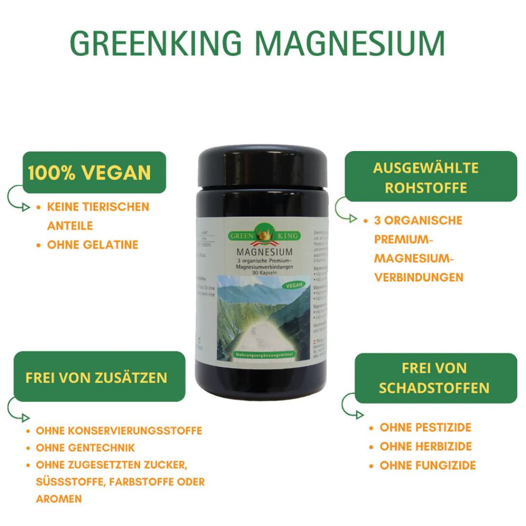 GreenKing Magnesium 90 Kapseln 