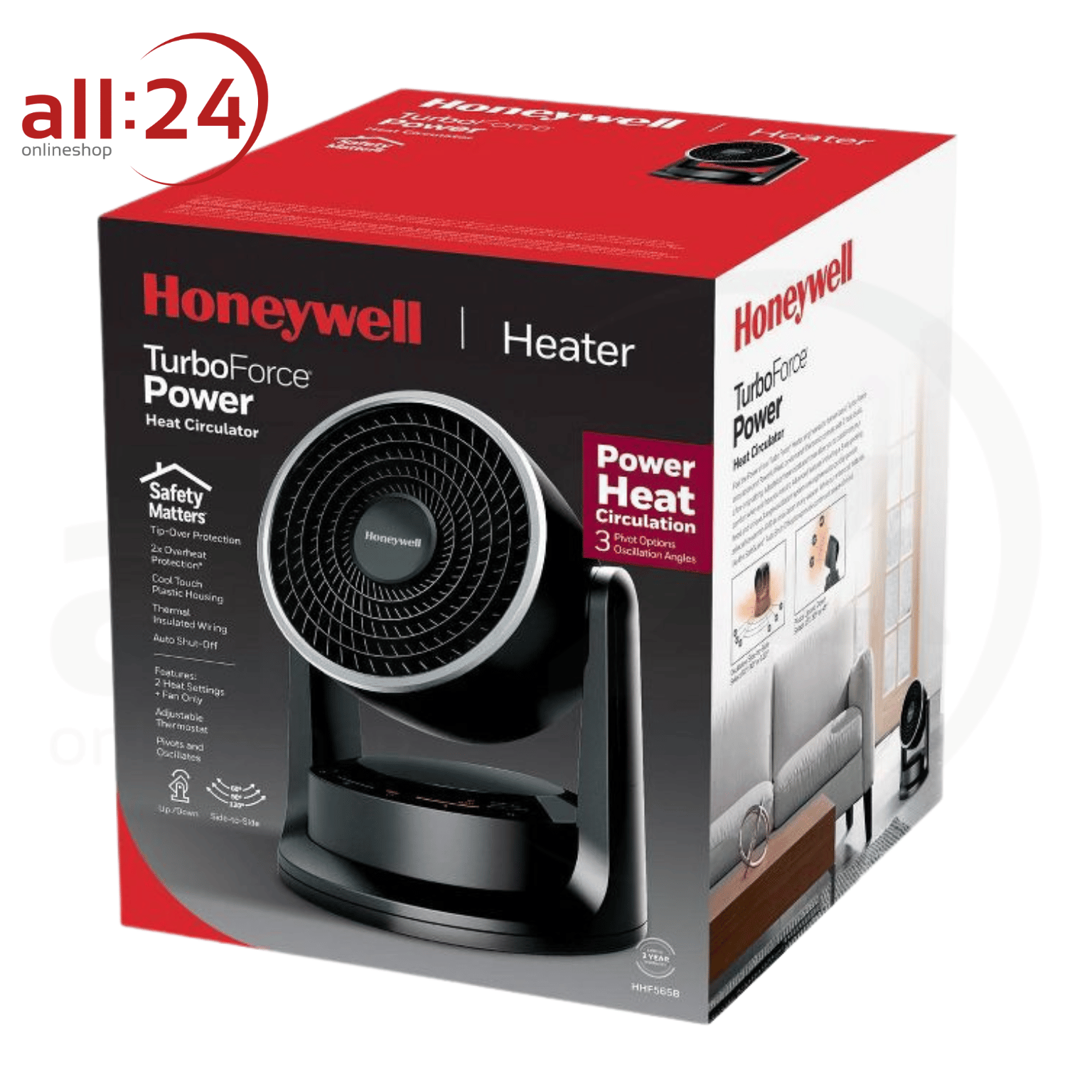 Honeywell TurboForce Power Heizlüfter 1500 Wt 