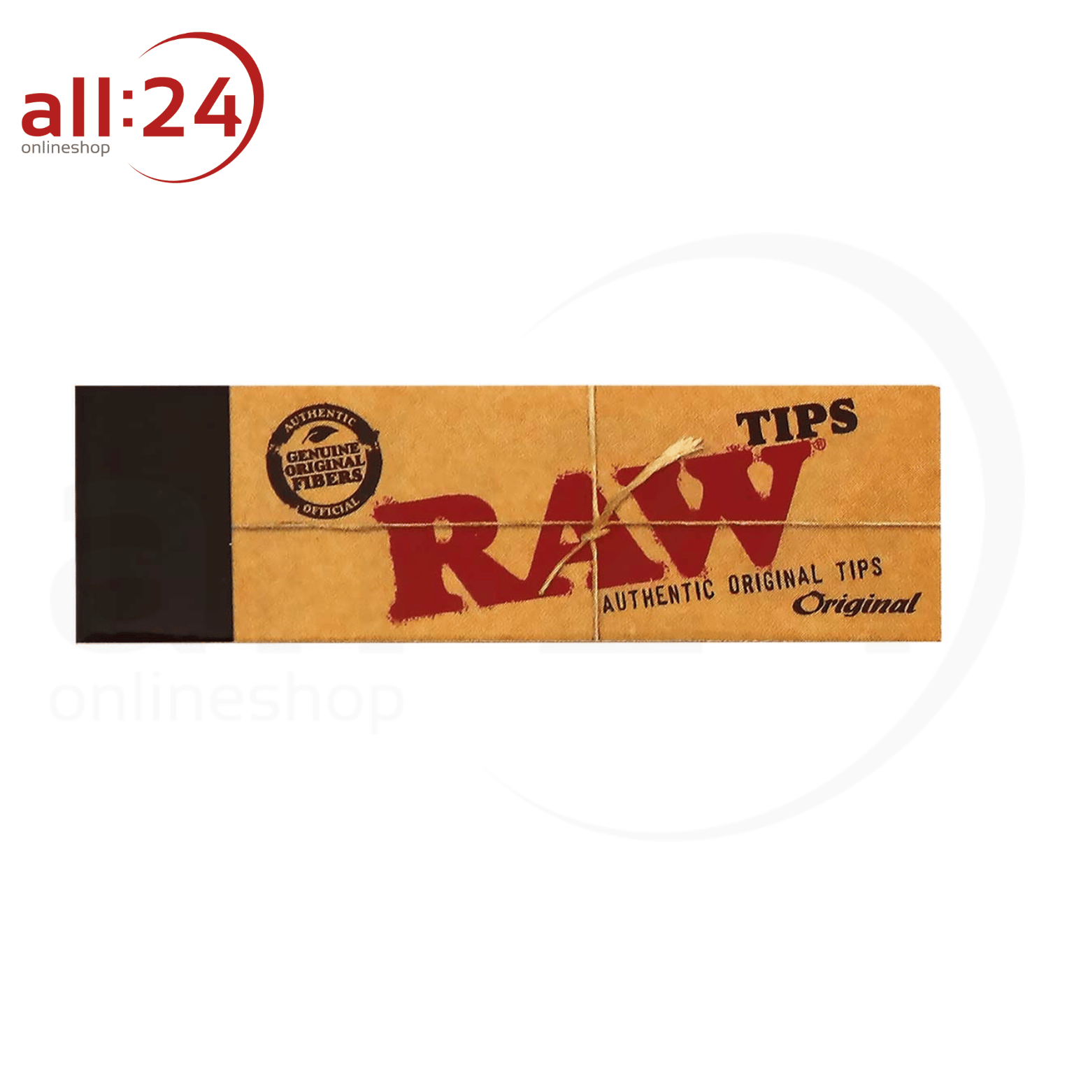 BOX RAW Filtertips Ungebleicht, 50 Stück 