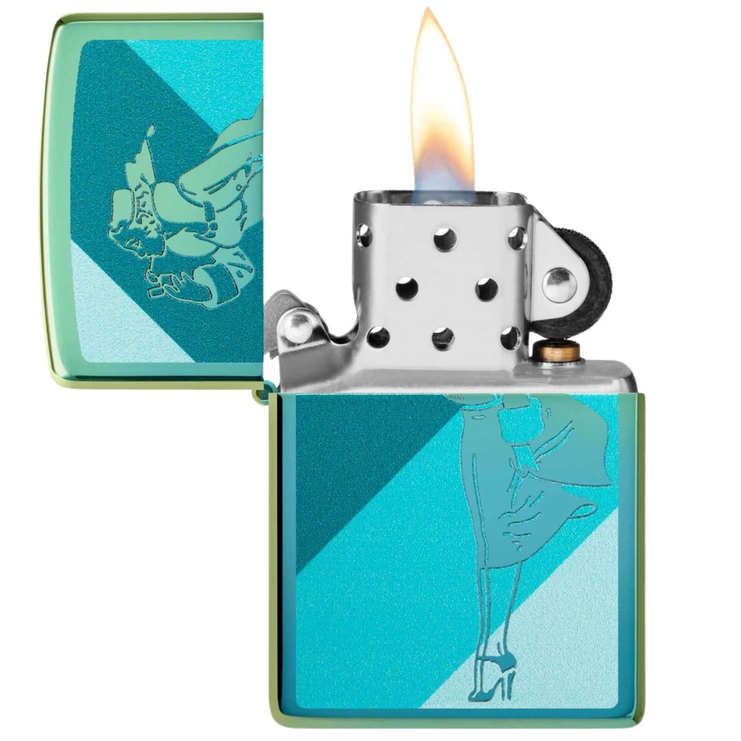 Zippo Feuerzeug Türkis Frau 49191 