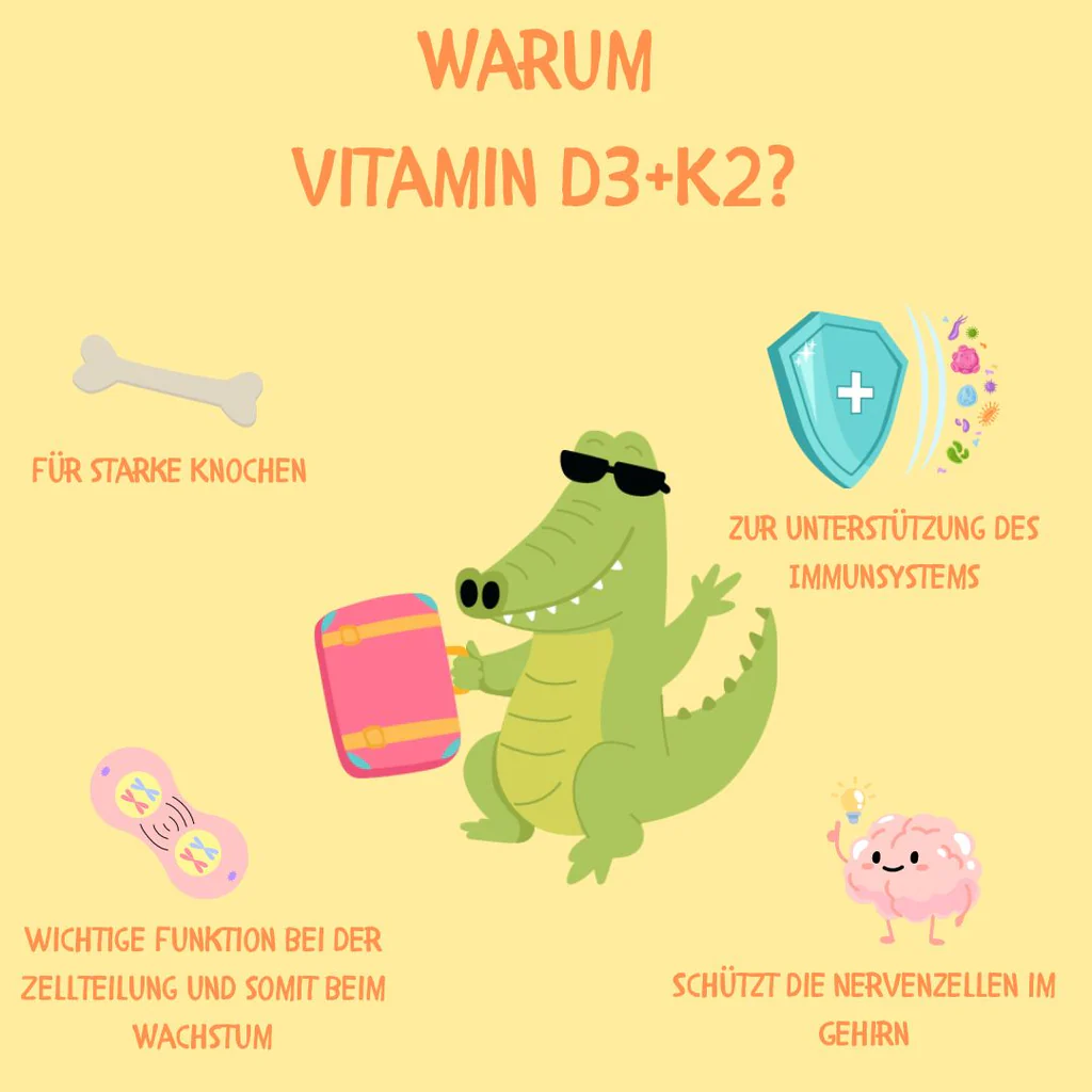 GreenKing Vitamin D3 + K2 für Kinder 