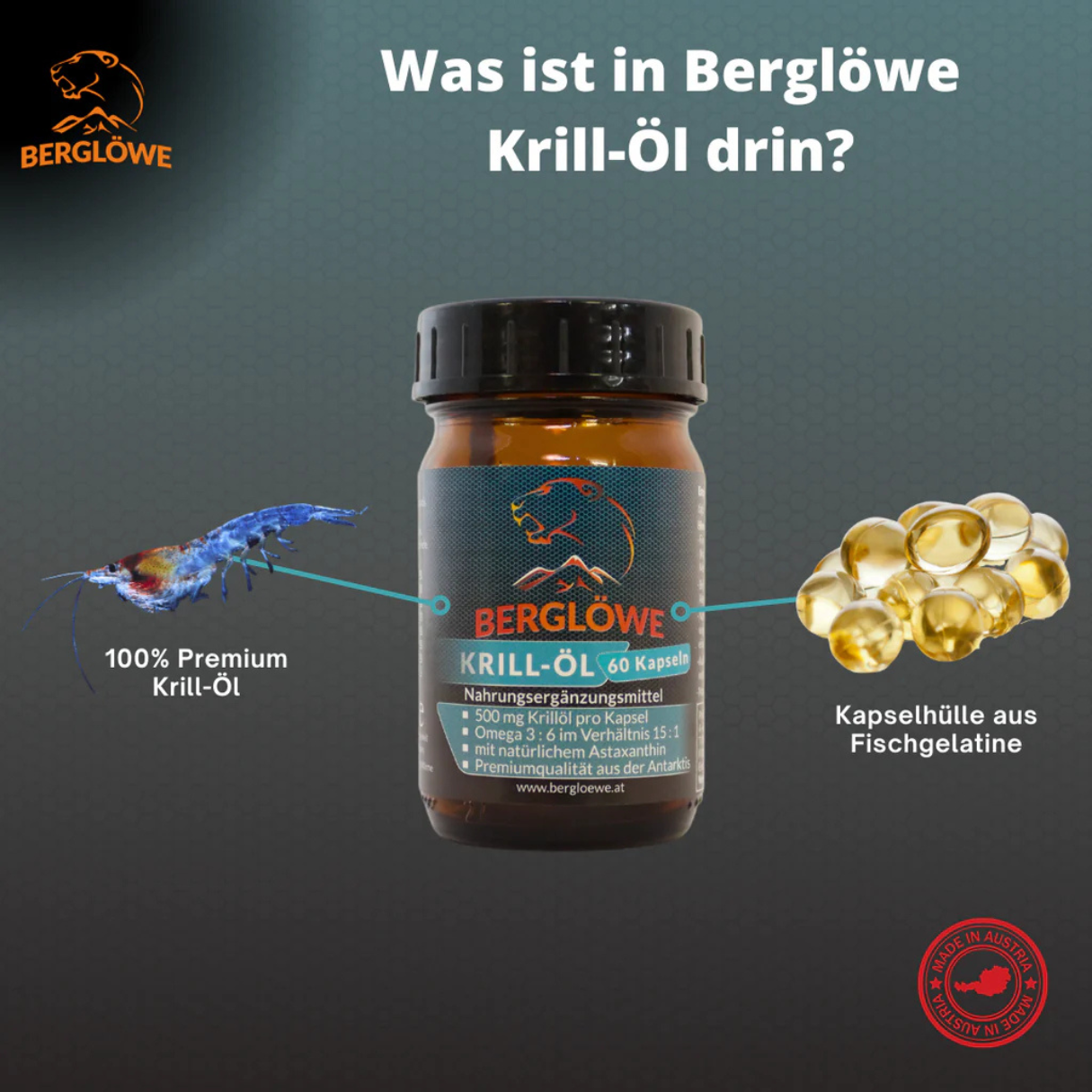 Berglöwe Omega 3 aus Krill-Öl 44g-88g 44g