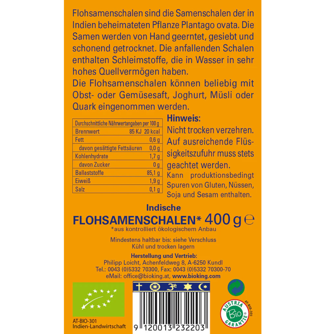 BioKing Bio Flohsamenschalen 